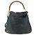 Borsa a Spalla in Pelle Gucci Bamboo 2way Nera Oro Auth 177243 Nero D'oro - vista 2