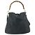 Borsa a Spalla in Pelle Gucci Bamboo 2way Nera Oro Auth 177243 Nero D'oro - vista 3