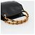 Bolso de mano de cuero Gucci Bamboo negro y dorado Auth 177513 - vista 7