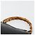 Bolso de mano de cuero Gucci Bamboo negro y dorado Auth 177513 - vista 8