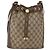 Gucci Borsa Sherry Line GG Supreme Web in PVC beige e oro 164 02 034 Auth 177007 D'oro - vista 2