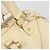 SAINT LAURENT Muse Borsa a Mano Punta Pelle Patinata Avorio Oro 156464 Auth 177545 D'oro Crudo - vista 15