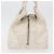 CHANEL Borsa a Mano Choco Bar Pelle Bianca Argento CC Auth 178206 Bianco - vista 4