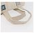 CHANEL Borsa a Mano Choco Bar Pelle Bianca Argento CC Auth 178206 Bianco - vista 7