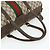 Borsa GUCCI GG Supreme Web Sherry Line PVC Beige Rosso Auth 177775 - vista 7