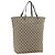 Borsa Tote GG Canvas Gucci Beige Argento 31242 Auth 178007