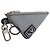 LOUIS VUITTON Monogram Satellite Portachiavi Charm Argento MP2217 LV Auth 167268M