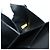 CHANEL Clutch Choco Bar Camelia in Pelle di Agnello Nero Oro CC Auth 177325A D'oro - vista 23