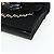 CHANEL Clutch Choco Bar Camelia in Pelle di Agnello Nero Oro CC Auth 177325A D'oro - vista 8