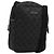 Borsa a Spalla GG Canvas Gucci Nera Argento 122759 Auth 177508 Nero