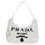 PRADA Borsa a Mano Pile Bianco Argento Auth 177111M - vista 13