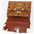 MCM Vicetos Logogram Borsa a Mano PVC Pelle Marrone Oro Auth 177665A D'oro - vista 19