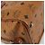 MCM Vicetos Logogram Borsa a Mano in Pelle PVC Marrone Oro Auth BA12357A D'oro - vista 11