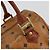 MCM Vicetos Logogram Borsa a Mano in Pelle PVC Marrone Oro Auth BA12357A D'oro - vista 14