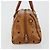 MCM Vicetos Logogram Borsa a Mano in Pelle PVC Marrone Oro Auth BA12357A D'oro - vista 4