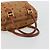 MCM Vicetos Logogram Borsa a Mano in Pelle PVC Marrone Oro Auth BA12357A D'oro - vista 7