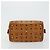 MCM Vicetos Logogram Borsa a Mano in Pelle PVC Marrone Oro Auth BA12357A D'oro - vista 9