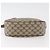 Borsa Sherry Line GG Supreme Web di GUCCI in PVC beige e oro 89 02 077 Auth 178937 D'oro - vista 9