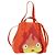 Hammock LOEWE - Bolsa Hamaca Calcifer Nugget de Cuero Naranja Auth am11499SM de Studio Ghibli Dorado