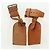LOUIS VUITTON Powanie Namensschild Leder 10er Set Beige LV Auth 167218 - Ansicht 11