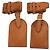 LOUIS VUITTON Powanie Namensschild Leder 10er Set Beige LV Auth 167218 - Ansicht 3