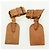 LOUIS VUITTON Powanie Namensschild Leder 10er Set Beige LV Auth 167218 - Ansicht 5