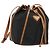 Saint Laurent Borsa a Spalla PVC Nera Oro Auth 178070 Nero D'oro