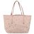 Jimmy Choo Borsa Tote in Pelle Rosa Argento Auth BA12429A - vista 2