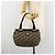 Borsa a mano in tela Trotter Christian Dior blu navy oro Auth 178015 D'oro - vista 20