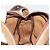 LOEWE Borsa a Spalla Anagram Suede Oro Beige Auth 178167 D'oro - vista 17