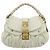 Borsa a Spalla Miu Miu Matelassé in Pelle Bianca e Oro Auth 178993 Bianco D'oro - vista 13