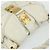 Borsa a Spalla Miu Miu Matelassé in Pelle Bianca e Oro Auth 178993 Bianco D'oro - vista 6