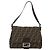 FENDI Zucca Canvas Mamma Baguette Schultertasche Schwarz Braun Auth 179060V - Ansicht 13