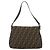 FENDI Zucca Canvas Mamma Baguette Schultertasche Schwarz Braun Auth 179060V - Ansicht 2