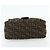 FENDI Zucca Canvas Mamma Baguette Schultertasche Schwarz Braun Auth 179060V - Ansicht 5