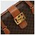 Céline Borsa a mano in tela Macadam CELINE in pelle PVC marrone oro Auth 178576A D'oro - vista 18