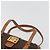 Céline Borsa a mano in tela Macadam CELINE in pelle PVC marrone oro Auth 178576A D'oro - vista 8