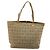 Bulgari Borsa Tote BVLGARI Logo Mania Canvas Beige Oro Auth 177518 D'oro - vista 2