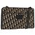 Borsa a Spalla in Tela Trotter Christian Dior Blu Navy Oro Auth 178534 D'oro