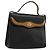 Borsa a mano Christian Dior in pelle nera e oro Auth 177815 Nero D'oro