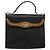 Borsa a mano Christian Dior in pelle nera e oro Auth 177815 Nero D'oro - vista 2