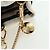 PRADA Borsa a Spalla con Catena in Tela Oro Beige Auth 177142SM D'oro - vista 8
