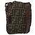 Borsa a Spalla in Tela Zucca FENDI Nera e Marrone Auth 178582 Nero