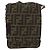 Borsa a Spalla in Tela Zucca FENDI Nera e Marrone Auth 178582 Nero - vista 13