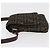 Borsa a Spalla in Tela Zucca FENDI Nera e Marrone Auth 178582 Nero - vista 4