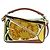 LOEWE Borsa Puzzle Piccola Hammock Borsa a Mano Pelle Marrone Oro Auth 177978SM D'oro - vista 13