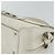 Borsa a mano Gancini in pelle bianca e argento di Salvatore Ferragamo Auth 177310A Bianco - vista 10