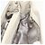 Borsa a mano Gancini in pelle bianca e argento di Salvatore Ferragamo Auth 177310A Bianco - vista 18