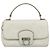 Borsa a mano Gancini in pelle bianca e argento di Salvatore Ferragamo Auth 177310A Bianco - vista 2