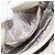 Borsa a mano Gancini in pelle bianca e argento di Salvatore Ferragamo Auth 177310A Bianco - vista 20